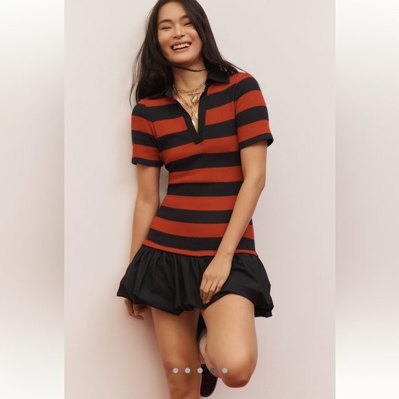 Anthropologie Maeve Bubble hem Twofer Mini dress - Picture 6 of 12